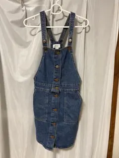 デニムサロペットワンピース