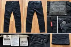 Levi's 512 スリムテーパード ブラックデニム W32 L32