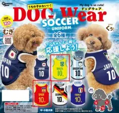 うちの子かわいい！ドッグウェア第2弾　サッカーユニフォーム 2種セット②　ガチャ
