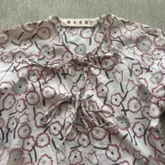 MARNI 長袖ブラウス　長袖シャツ　フラワープリント　花柄　ピンクのサムネイル