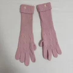 Ralph Lauren ニットグローブ ピンク手袋