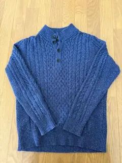 THE SCOTCH HOUSE ネイビー ハーフジップセーター M