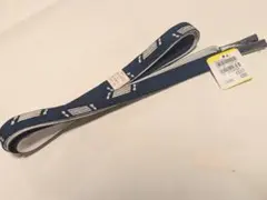 ま*ち様 未使用　ネイビー 帯締め Mサイズ 絹100%
