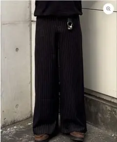 YOLO カジュアルストライプスラックス　Mサイズ