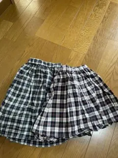 値下げ中コエ 姉妹お揃いチェックスカート 110.130センチ 2枚目セット