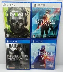 PS5 BF2042 CoD MWII PS4 BF5 CoD MW ４本セット