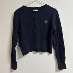 OLIVE des OLIVE 刺繍入りケーブルカーディガンのサムネイル