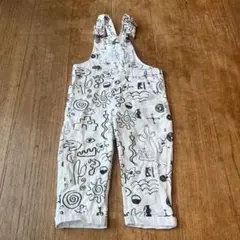 【希少】By BILLIE アート柄オーバーオール 2y