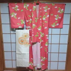 単衣訪問着、帯セットのサムネイル