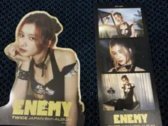 TWICE ENEMY クリアダイカットステッカー　3cutphoto サナ