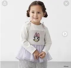 プティマイン　120 デイジー刺繍入りトップス　ハロウィン