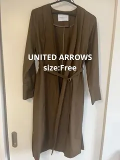 UNITED ARROWS レディース ベルトガウンコート コート ポリエステル