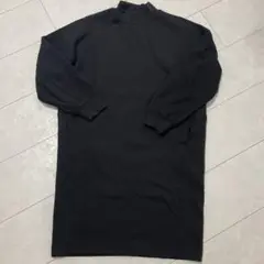 【値下げ】ユニクロ　ドライスウェットコクーンワンピース　ブラック　S