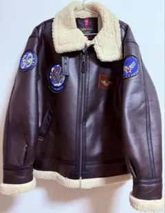 XL　アルファ インダストリーズ B-3 パッチドフェイクムートン ジャケット