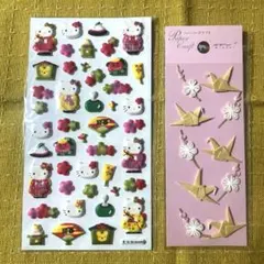 キティーちゃんシールと和風シール2点セット