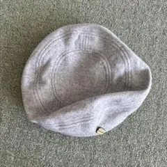 Ca4Laグレー ウール ベレー帽