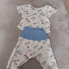 車両プリント パジャマセット 90cm