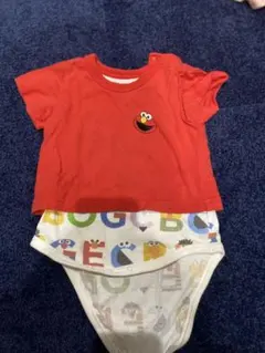 エルモ Tシャツ&ボディスーツ 80cm セサミストリート