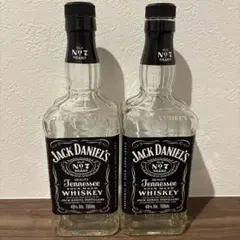 ジャックダニエル 空瓶 700ml 2本 Jack Daniel's ウイスキー