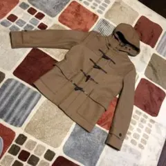 グローバルワーク キャメルダッフルコート フード付きL