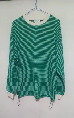 CIAOPANIC TYPY グリーンボーダー長袖Tシャツ L