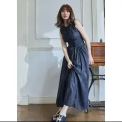 Herlipto♡Marseille Belted Denim Dress - メルカリ