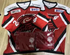レッドハリケーンズ　ホッケージャージー&ネックウォーマー　各2枚セット