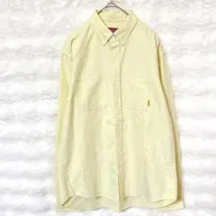 インターブリード ボタンダウンシャツ イエロー L シンプル きれいめ 上品のサムネイル