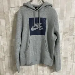 古着 NIKE SB プルオーバーパーカー サイズXS グレー プリント