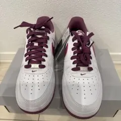 Nike Air Force 1 ホワイト/バーガンディ 新品