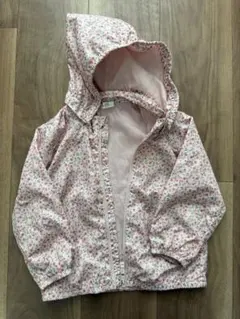 H&M 90 花柄 ウィンドブレーカー　アウター　フード