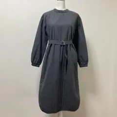 ケービーエフ　KBF ロングワンピース　グレー　ワンピース　綿100% 冬