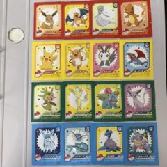 ポケモン　シール風カードセット