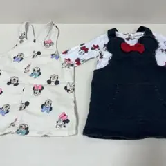 ミッキー ミニー サロペット 6〜9m