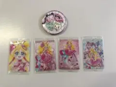 キミプリBIGホログラム缶バッジ カードウエハース HR SSR キュアアイドル