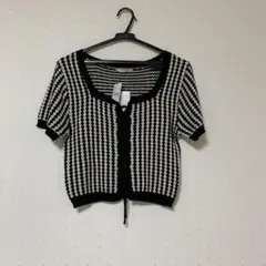 ems新品スクエア ニットトップス