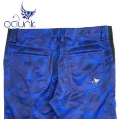 02M776◯ CLUNK 総柄 裏起毛 ゴルフ ロングパンツ ウェア 秋冬