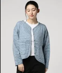 Samansa Mos2 フラワーコットンカーディガン