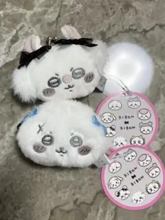ちいかわ ミニがま口ポーチ リボン モモンガ ラッコ