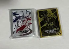 デジモンカードゲーム オフィシャルスリーブ　オメガモン　アルファモン　未開封 デジモンカードゲーム オフィシャルスリーブ オメガモン アルファモン
