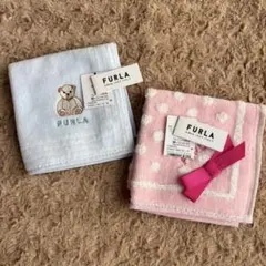《新品未使用❗️》FURLA タオルハンカチ 2点セット