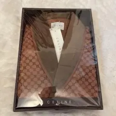 未使用 セリーヌ 羽毛 肩当て ダウンベスト マカダム トリオンフ CELINE (セリーヌ) 男女兼用羽毛肩当て ダウン85％・フェザー15