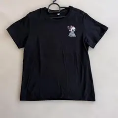 キャラクター プリント 半袖Tシャツ 黒