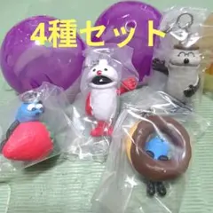 新品★パペットスンスン☆めじるしアクセサリー★4種セット☆いちごドーナツ