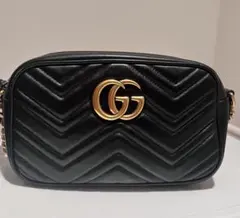 GUCCI GG マーモント ショルダーバッグ ブラックのサムネイル