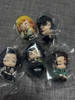 ガチャ　鬼滅の刃　肩ズンFig フルセット　炭治郎　しのぶ　義勇　善逸　伊之助