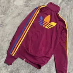 アディダスオリジナルス　トラックジャケット　パープル　マルチカラー　Ｌ