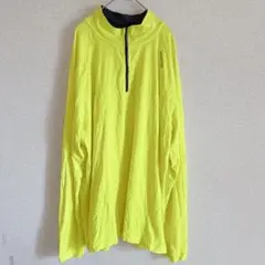 希少⭐️ カットソー ハーフジップ 長袖 3XL 黄 スポーツ メンズ トップス