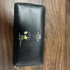 COACH スヌーピー 長財布 黒　専用