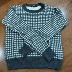 UNIQLO ドット柄 ニットセーター M